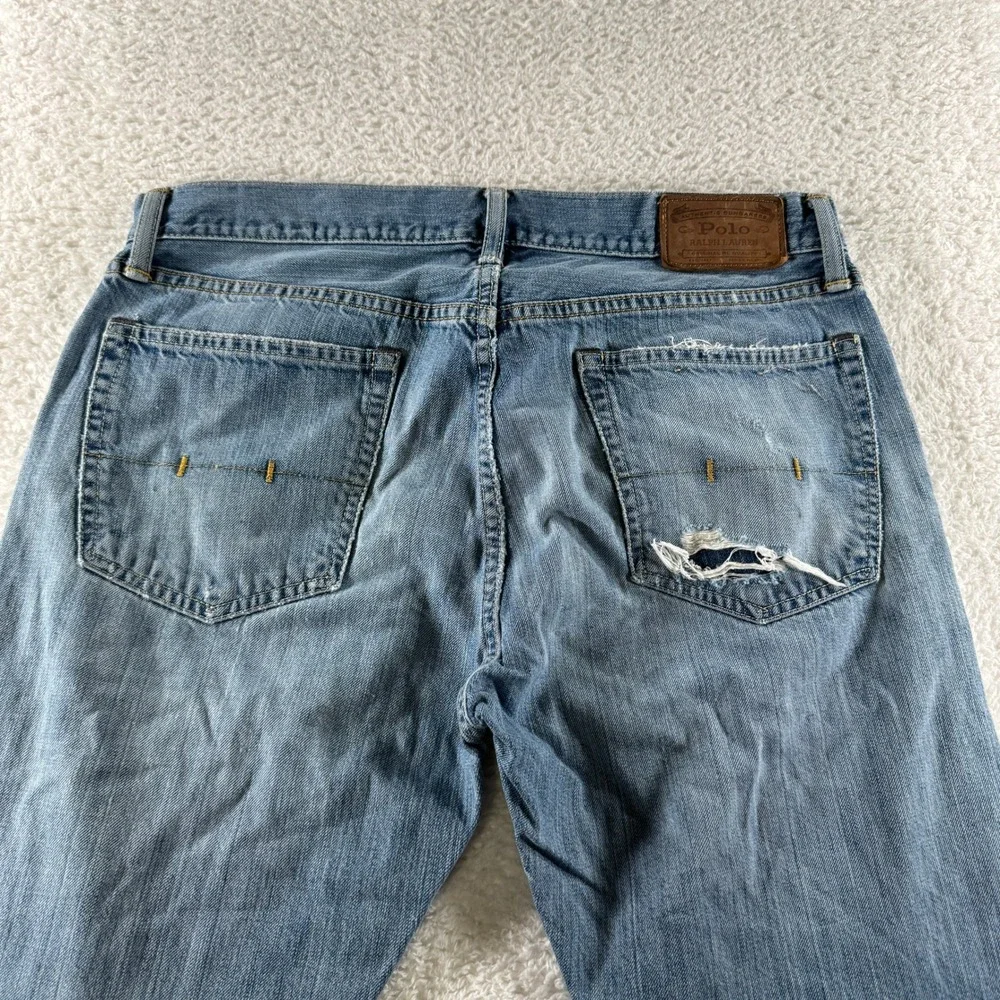 Polo Ralph Lauren Jeans Mens 32x30 Blue Denim The Classic Fit Preppy Casual Pony - Picture 2 of 11